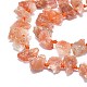 Brins de perles de pierre de soleil naturelles brutes brutes G-F715-072-3