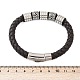 Плетеные браслеты из кожаного шнура из микрофибры BJEW-D304-16P-03-3