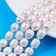 Fili di perle di perle d'acqua dolce coltivate naturali PEAR-N012-09B-5
