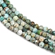 Хубэй природных бирюзовый бисер нитей G-L628-B02-3mm-01-4