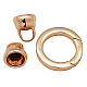 Brass Spring Gate Rings KK-A001-G-1-2