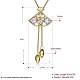 Brass Pendant Necklaces NJEW-BB31466-4