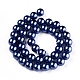 Umweltfreundliche runde Perlenstränge aus gefärbtem Glasperlen HY-A002-10mm-RB069N-2
