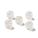 Placage uv perles acryliques craquelées irisées arc-en-ciel PACR-M002-04D-1