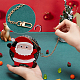 Kit de monedero cosido en cuero de imitación con tema navideño DIY-WH0033-58C-4