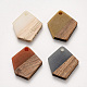 Colgantes de resina & madera X-RESI-S384-003A-1