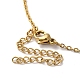 Clear Cubic Zirconia Heart with Acrylic Tree Pendant Necklace & Diamond Stud Earrings SJEW-M099-03G-5
