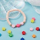 80pcs 8 couleurs perles d'argile polymère faites à la main CLAY-YW0001-42-7