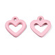 Spray Painted Alloy Charms PALLOY-T075-120C-RS-3