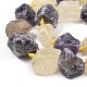 Brins bruts bruts de perles d'améthyste et de quartz citron G-F595-I03-2