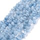 Brins de perles aquamarine naturelles teints G-F703-12-1