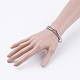 Electroplate Glass Beads 2 Wrap Bracelets BJEW-JB03472-03-4