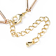 Brass Bar Link Chain Bracelets BJEW-JB04504-07-3