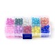Spray Painted Transparent Crackle Glass Beads Strands CCG-X0002-4mm-B-2