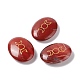 Piedras de palma de masaje curativo de jaspe rojo natural G-E579-03C-2