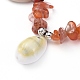 Verstellbare geflochtene Perlenarmbänder aus Nylonfaden BJEW-JB04951-01-4