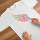 MAYJOYDIY Wings Stencil Template Angel Wings Stencils 3 Pairs 23.6×15.7inch Durable Flexible DIY Art Craft Stencil for Bag T-Shirts Walls Wood Fabric Home Decor DIY-WH0427-0004-5
