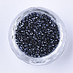 Galvanoplastie perles cylindriques en verre SEED-Q036-01A-B01-2