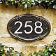 Creatcabin 10 個メールボックス番号 1 家の住所番号ステッカー自己粘着家番号アクリル住宅アパートホームオフィスホテルの部屋の外側のメールボックスドア看板外側 (シルバー) DIY-WH0181-17D-1-5