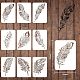 Wiederverwendbare Zeichenschablonen-Sets aus Kunststoff&nbsp;DIY-WH0172-311-2