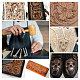 Ensembles d'outils d'estampage de sculpture sur cuir TOOL-WH0134-50-3
