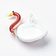1 pendentifs en verre pc oie main de Murano pour colliers X-LAMP-Y066-2-2