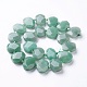 Natürlichen grünen Aventurin Perlen Stränge G-P434-25-1