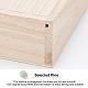 Unfinished Natural Candlenut Card Keeper Box CON-WH0074-91A-4