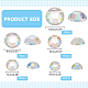 430шт 5 вида пластиковых кабошонов FIND-PH0021-48B-2