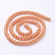 Eco-Friendly Spray Painted Glass Rondelle Bead Strands DGLA-L003-3x5mm-19-2