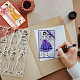 塩ビスタンプ  DIYスクラップブッキング用  装飾的なフォトアルバム  カード作り  スタンプシート  フィルムフレーム  人間  21x14.8x0.3cm DIY-WH0371-0083-2