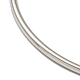 304 brazalete liso simple de acero inoxidable para mujer BJEW-F461-01C-P-3
