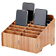 Abnehmbare 14-Gitter-Aufbewahrungsbox für Mobiltelefone aus Holz AJEW-WH0348-154C-1