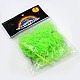 Fluorescent Neon Color Rubber Loom Bands Refills with Accessories DIY-R006-01-2