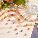 Brins de perles d'agate rouge naturelle olycraft 2 brins G-OC0004-25-4