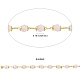 Chaînes de perles de rondelle à facettes en verre faites à la main CHC-CJ0001-73-2
