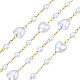 Perlenherz aus ABS-Kunststoff und runde Perlenketten CHS-N003-14-3