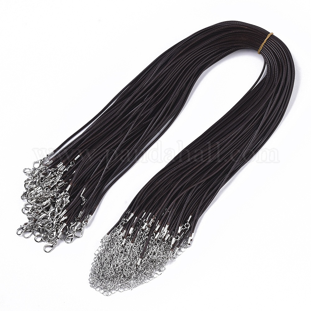 Wholesale Waxed Cotton Cord Necklace Making