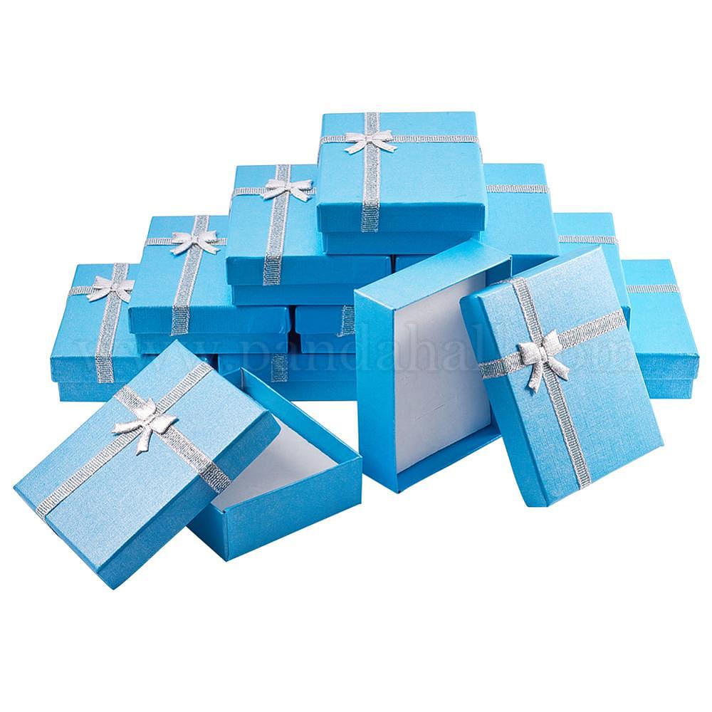 Shop BENECREAT 12Pcs Cardboard Jewellery Gift Boxes Bowknot Jewelry