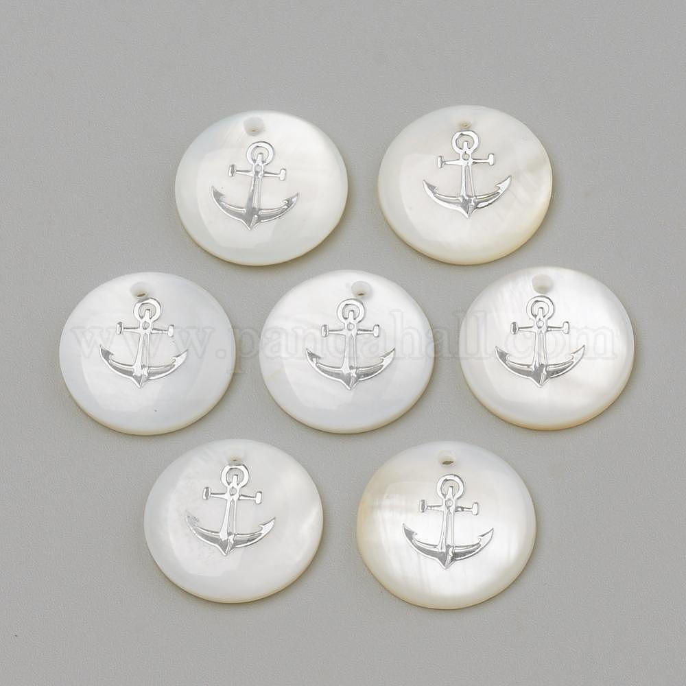 40 Charms Coquillage Blanc - Formes Étoile, Lune, Cœur - Pour Création Bijoux DIY
