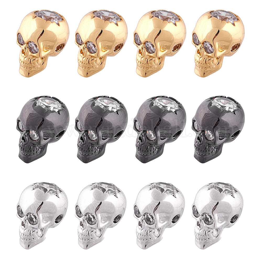 Shop NBEADS 12 Pcs Skull Beads for Jewelry Making - PandaHall Selected