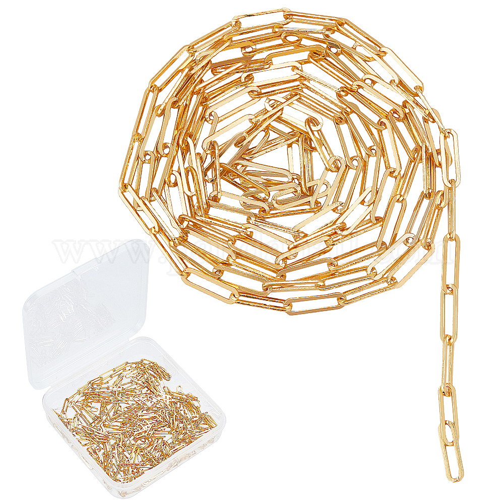 200 Connettori Per Catene A Tazza Con Strass - Ottone Finitura Oro 5x5mm Per Bigiotteria - Foto 10