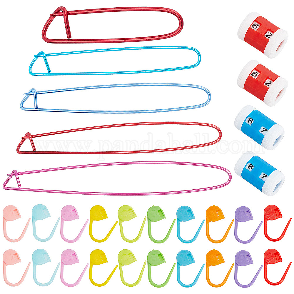 Wholesale 8 Style 39PCS Knitting Tools and Accessories Row Counters Crochet Stitch