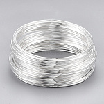 Fil à mémoire, pour la fabrication de bracelets, acier, couleur argentée, 5.5 cm, fil : 18 jauge, 1.0mm, 70 cercles/ensemble