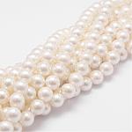 Arc-en-plaqué nacre brins de perles, Grade a, ronde, vieille dentelle, 6mm, Trou: 1mm, Environ 62 pcs/chapelet, 16 pouce