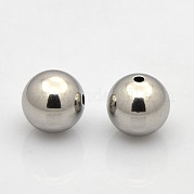 Круглые бусины из нержавеющей стали 201 STAS-N020-02-10mm