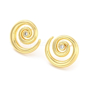 Серьги-гвоздики Vortex из латуни с покрытием стойки EJEW-A028-47G