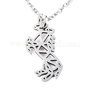 Не тускнеющие подвески из нержавеющей стали 201 NJEW-T009-JN130-40-1