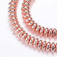 Electroplate non magnetici ematite sintetico fili di perline&nbsp;G-Q465-19RG