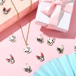 30шт 3 цвета подвески из цинкового сплава с эмалью&nbsp;ENAM-CJ0001-73